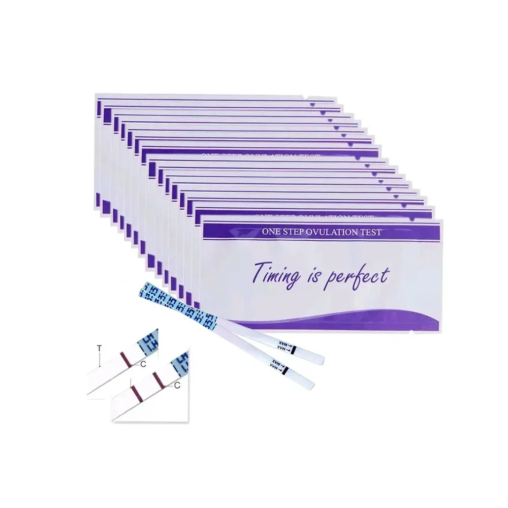 20pcs Female Fertility Urine Tests Papers Ovulation Test Strips Female LH Self Test Tool Ovulation Testing Strips Accessories