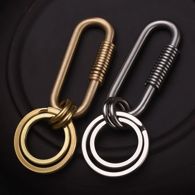 Stainless Steel Handicraft Key Ring Hanging Keychain Waist Buckle Car  Keyring American Mechanical Style Small Gift Decoration - AliExpress