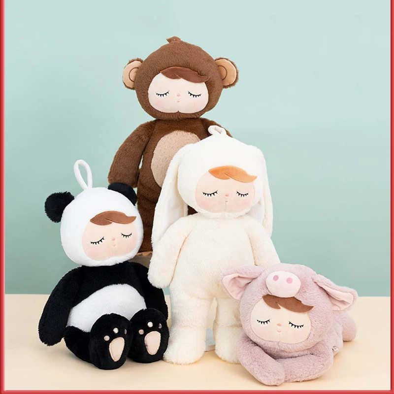 

Humanoid Doll Piggy Monkey Panda Animal Cute Angela Doll Soft Rabbit Long Hair Panda Doll Plush Toy Birthday Gift
