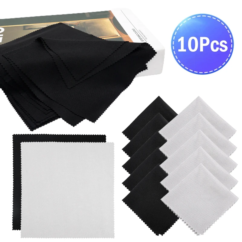 10PCS Universal Microfiber Cleaning Cloth For Computer TV Camera Laptop Phone Screen Clean Wipe Glasses Lens Wipe Cloth