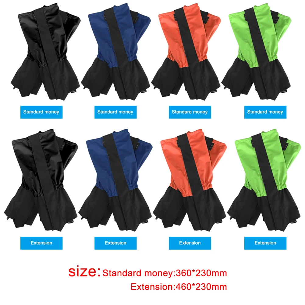 Gaiters 1 pair for Hiking and Travel Climbing Walking Legging Nylon Waterproof Ski Leg Protection Guard Cover