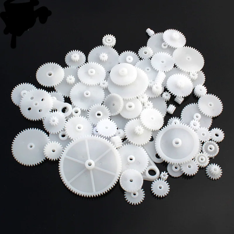 72 types of plastic gear packs motor gear packs DIY models racks robot accessories motor gear,transmission gear,electric bike gear
