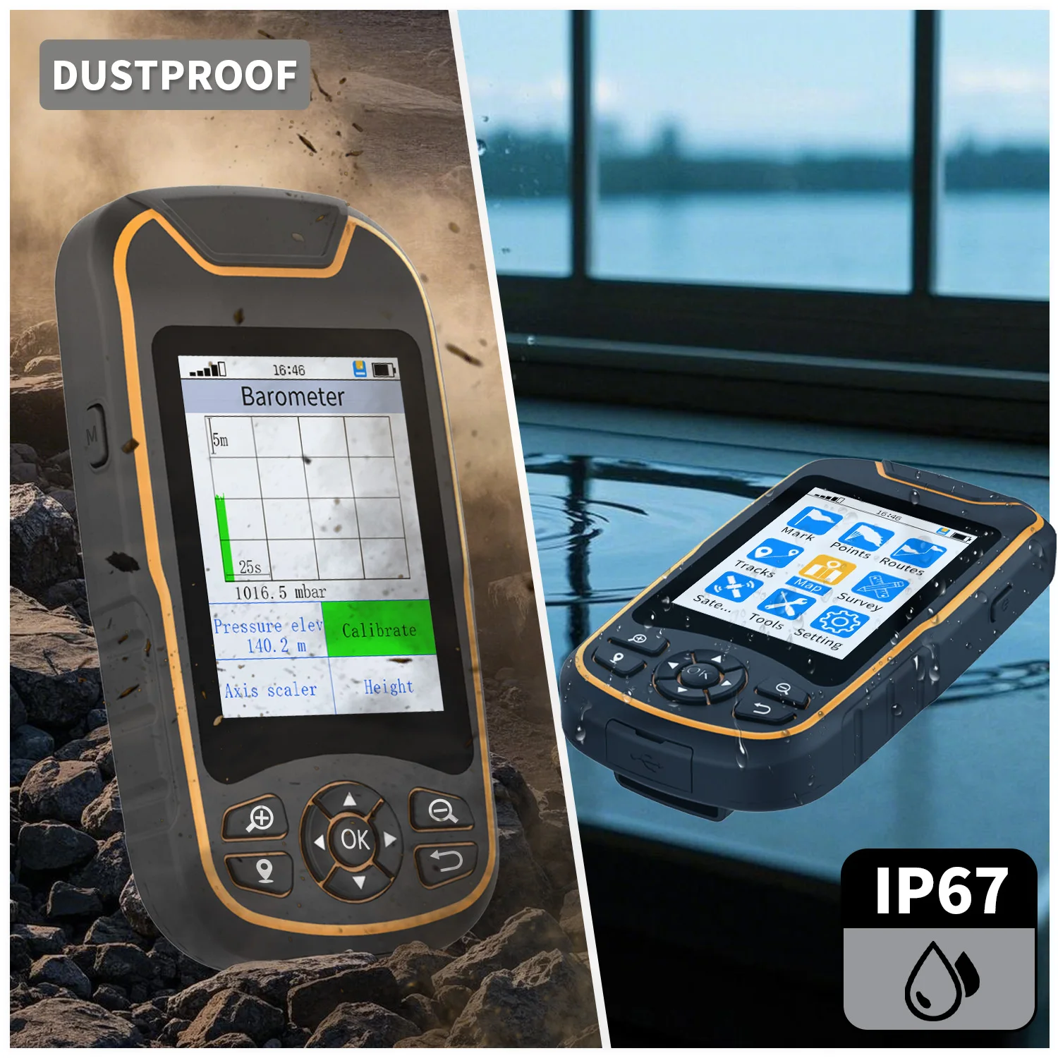 High precision COORDINATE COLLECTION SATELLITE MAP GPS COMPASS SATELLITE POSIT handheld GPS for camping & hiking & exploration 2