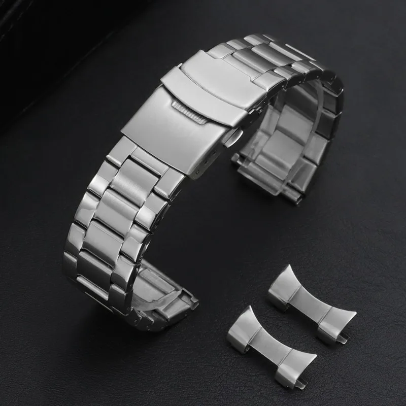 Stainless Steel Quick Release Bracelet with Folding Buckle - Fashion Replacement Strap
