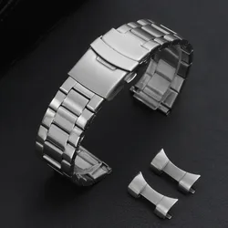 Stainless Steel Quick Release Bracelet with Folding Buckle - Fashion Replacement Strap (22mm Curved End band)