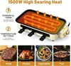 Pukomc Smokeless Indoor Grill Mother's Day, Non-Stick Cooking Removable Plate, Portable Electric Korean BBQ Grill 4