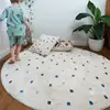Dot Fluffy Carpet Living Room Round Hairy Nursery Play Mat For Children Soft Baby Rug Plush Bedroom Rug Christmas Gifts For Kids 2