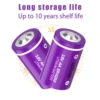 PKCELL 80PCS 3.6V 1/2AA 1200mAh Lithium Thionyl Chloride (Li-SOCL2) Battery for Water Meter 2