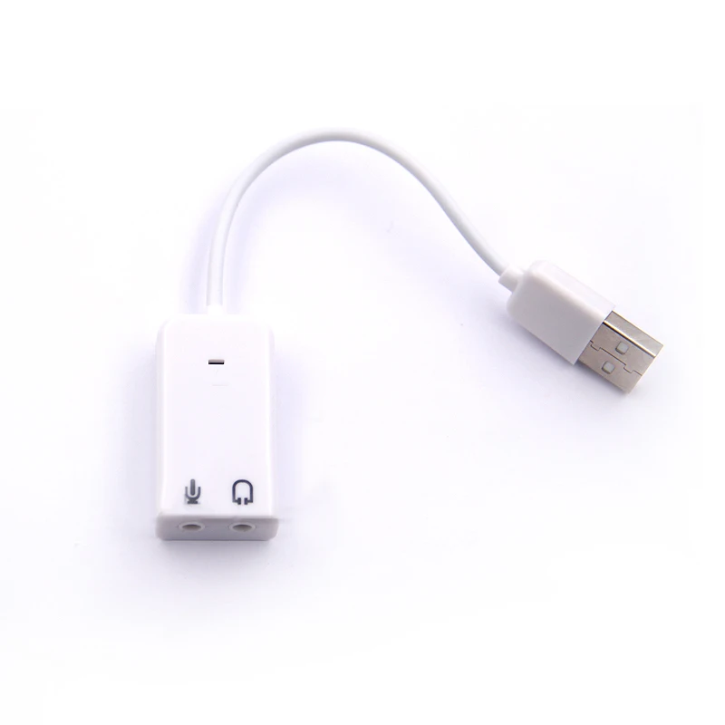 USB 사운드 카드 가상 7.1 3D 외부 USB 오디오 어댑터 USB-잭 3.5mm 이어폰 마이크 스피커 노트북 노트북 PC 용