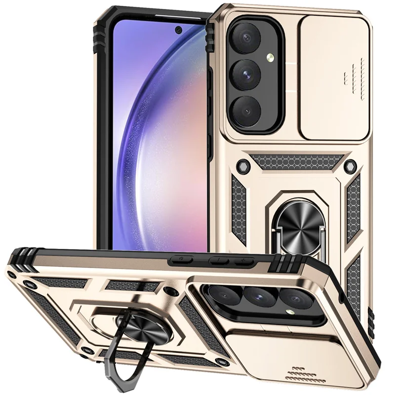 Armor Shockproof Case with Lens Protection and Ring Holder
