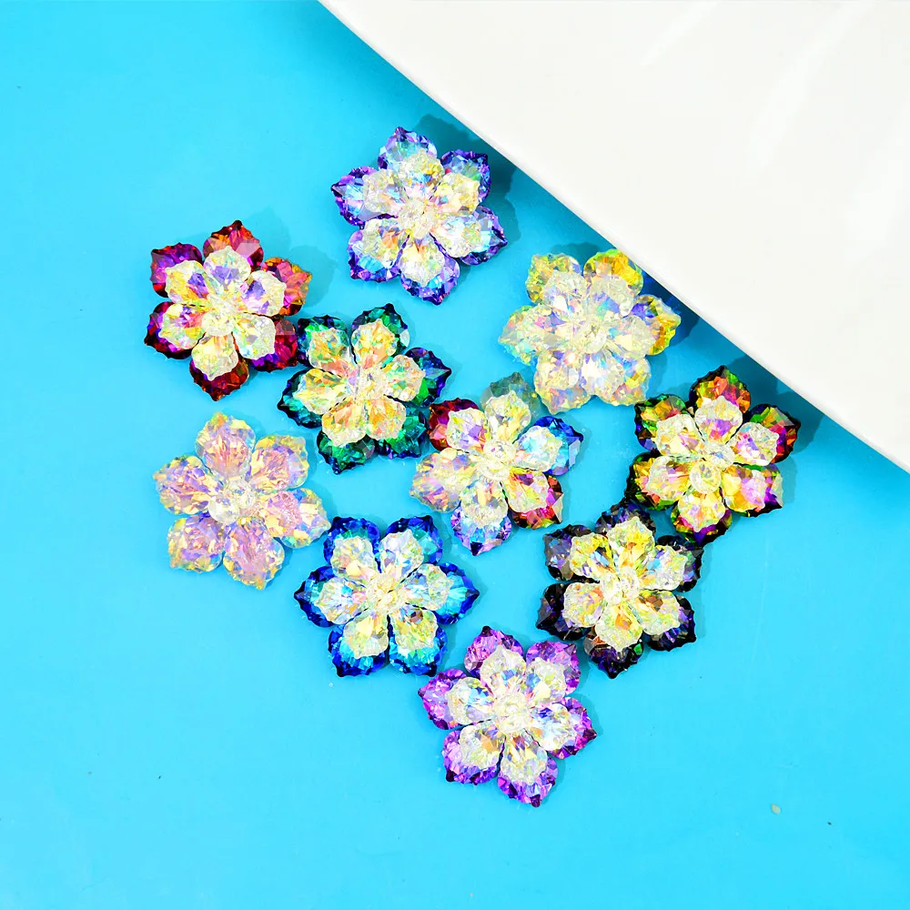 Wheat Brooches For Women Shining Crystal Flower Handmade 20 Colors Party Accessories