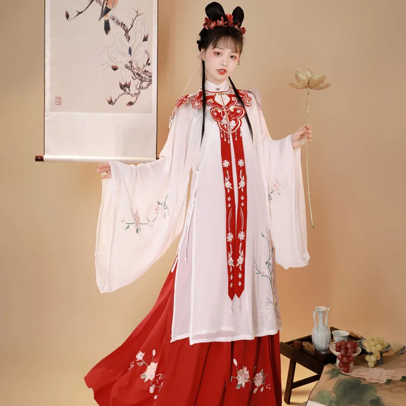 

Hanfu Women Chinese Folk Dance Robe Hanfu Dress Tang Suit Ancient Costume Traditional Ancient Fairy Princess Stage Outfits