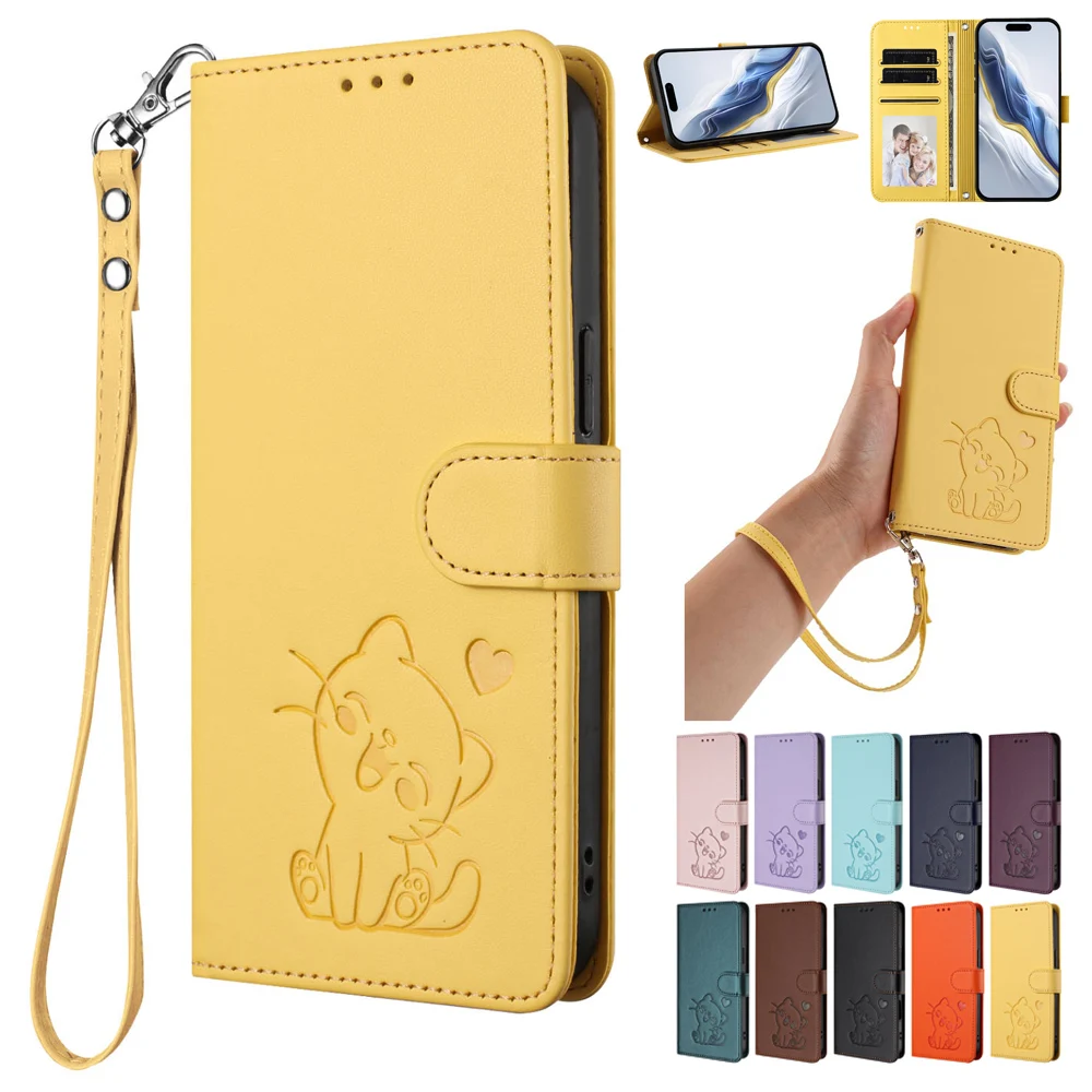Elegant Leather Wallet Phone Case with Card Slots - Stylish and Durable Cover