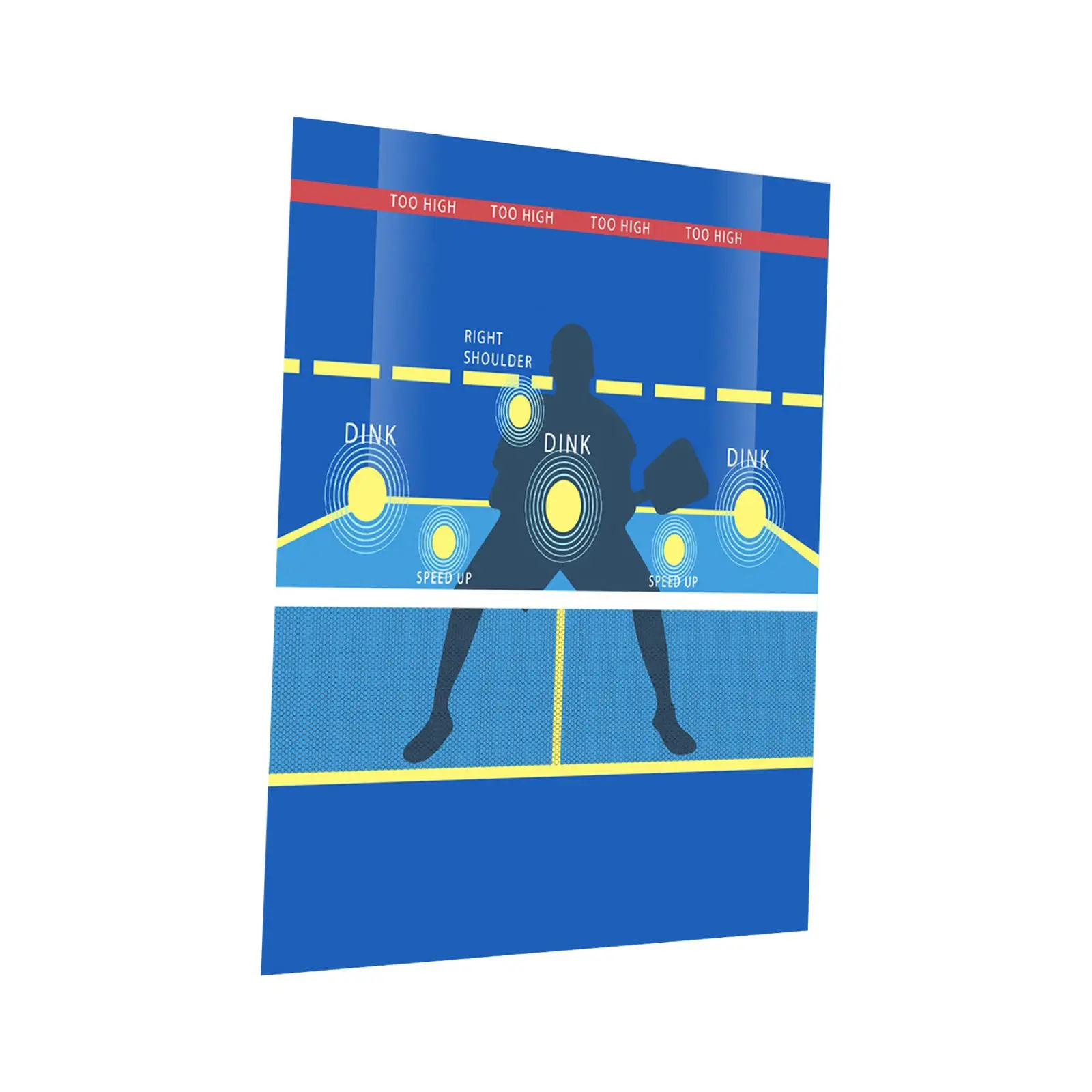 Pickleball Dink Pad Pickleball Practice Equipment Improve Your Pickleball Game Pickleball Practice Poster for Wall Men Women Pickleball Dink Pad Pickleball Practice Equipment Improve Your Pickleball Game Pickleball Practice Poster for Wall Men Women