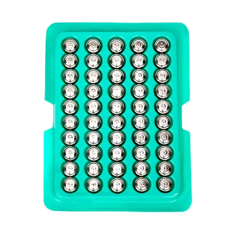 

50/100Pcs AG13 Button Coin Cell Battery LR44 A76 357 1.55V Batteries