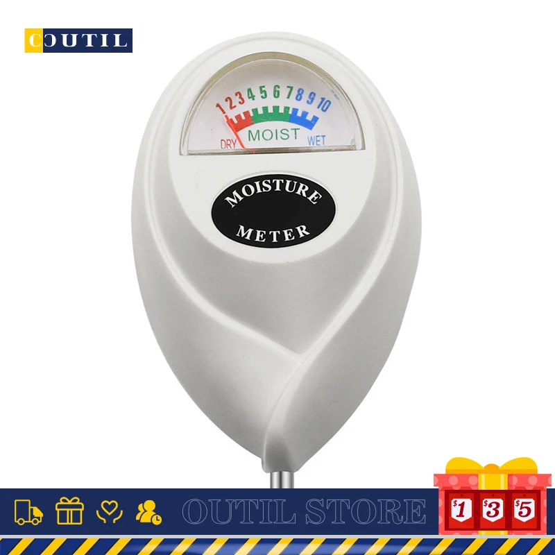 

Soil Humidometer Moisture Meter Hygrometer Home Gardening Measuring Tool Soil Probe Watering Test