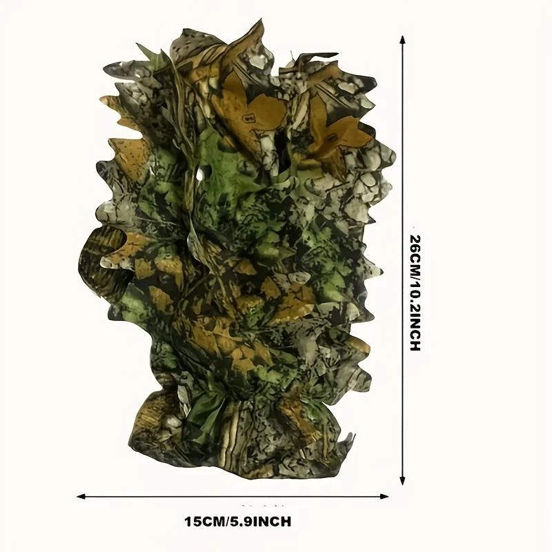 Hunting Accessories Hunting Jacket Outdoor Jungle Leaf Camouflage Gloves Hunting Gloves For Bird Watching Photography Camouflage Ghillie Suit