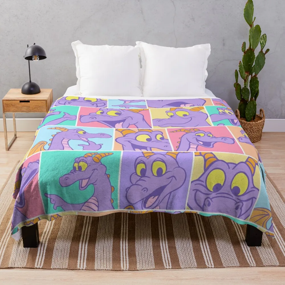 

Figment Block pattern Throw Blanket blankets for baby luxury thicken blanket