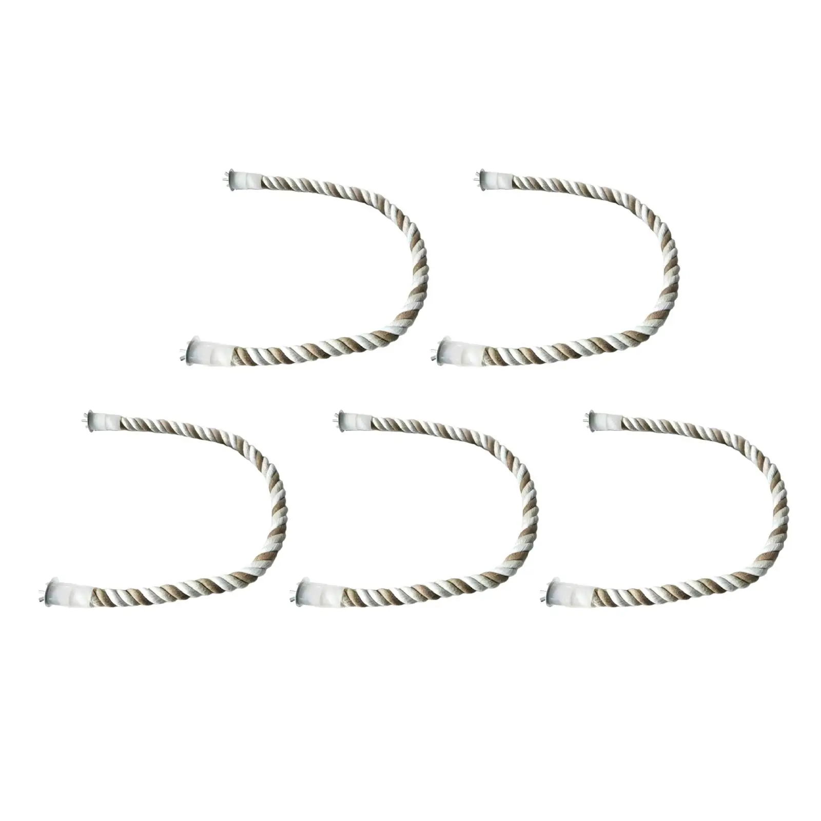 Parrot Climbing Rope Screw Mounted Hemp Swing Activity Center Cage Accessory Hanging Stand Rope for Conures Small Medium Parrots