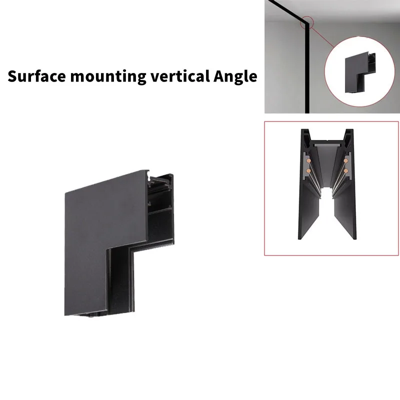 Magnetic suction track light 48V none main light LED line light grille light downlight Embedded magnetic track light