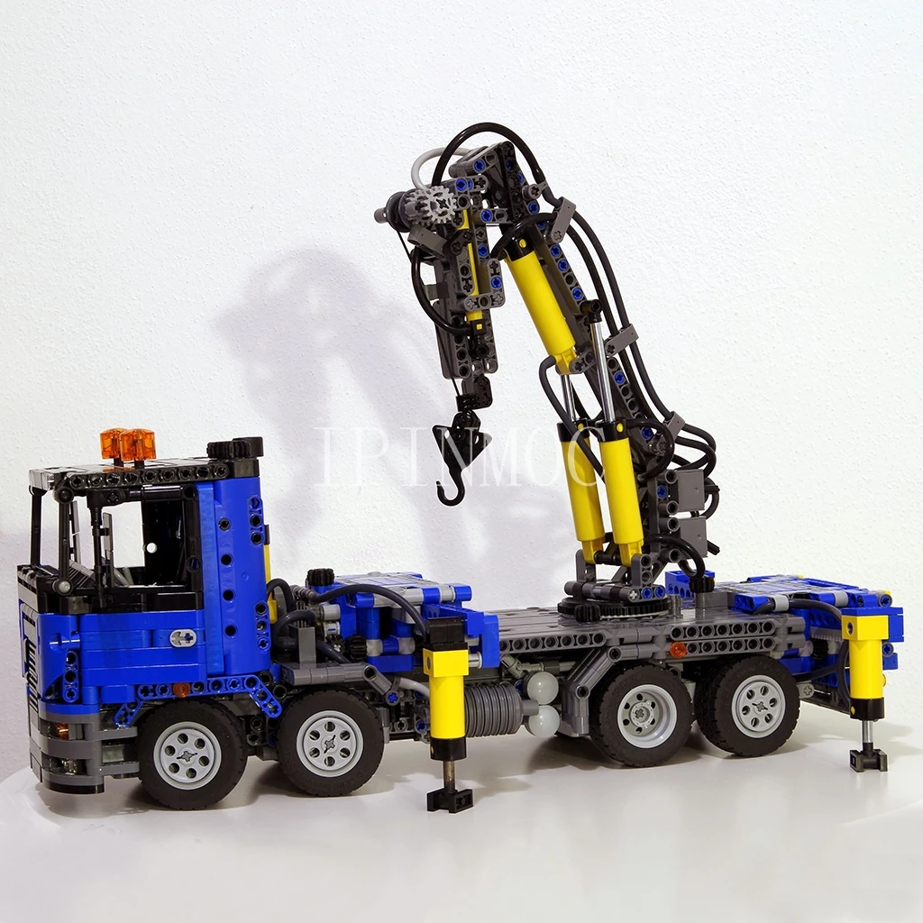 

MOC-10801 пневматический кран ручное издание сложность плагин подарок для мальчика 2021 Новинка 1659 шт. статическая модель технология грузовик