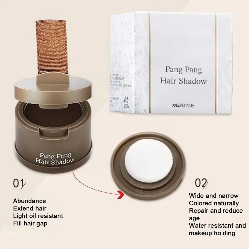 Hair Building Powder Hair Coloring Product 3colors Hair Fluffy Powder Hairline Modified Repair Shadow Hair Natural Cover Beauty Trimming Loss Powder Makeup