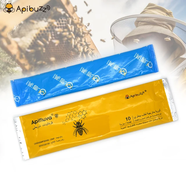 Búcsúzzon A Varroa Atkáktól - Apibuzz Apifluva 10 -Számú Csomag Flualvalinate Csíkok, Arab Változat Megbízható Méhészeti Megoldás - Image 3