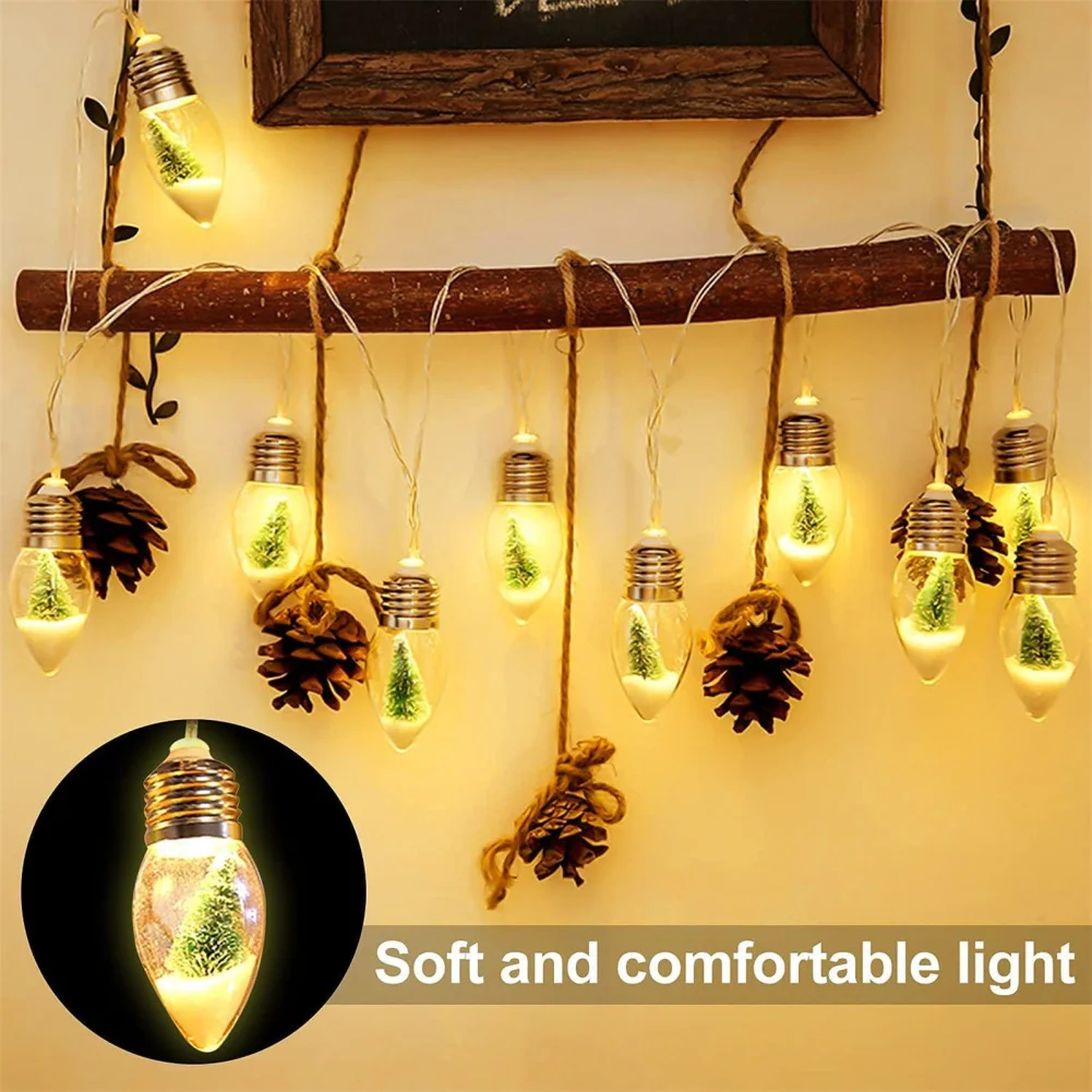

ABS 3 Meters 20LEDs Christmas Tree Snow Globe String Lights Waterproof Clear Bulbs Led Fairy Light For Garden Party Decoration