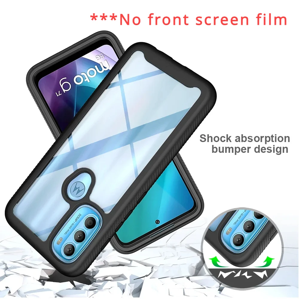 Hybrid TPU/PC Rugged Armor Shockproof Sky Case - Two-Layer Protective Shell Hard Back Cover