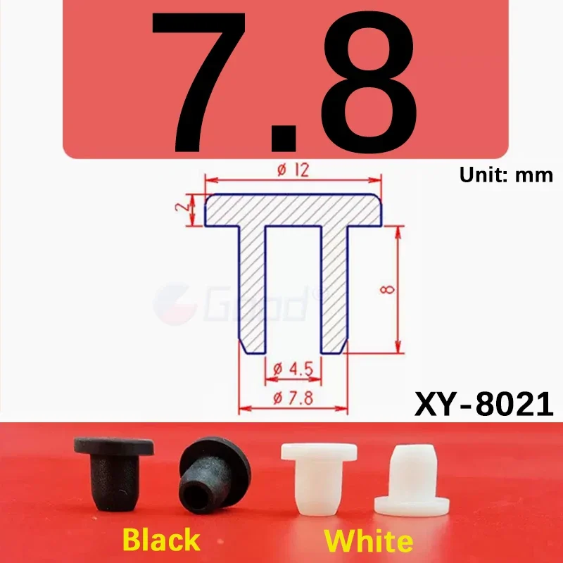 Black Silicone Rubber Hollow Stopper Plug | Sealing Caps & Dust Protectors