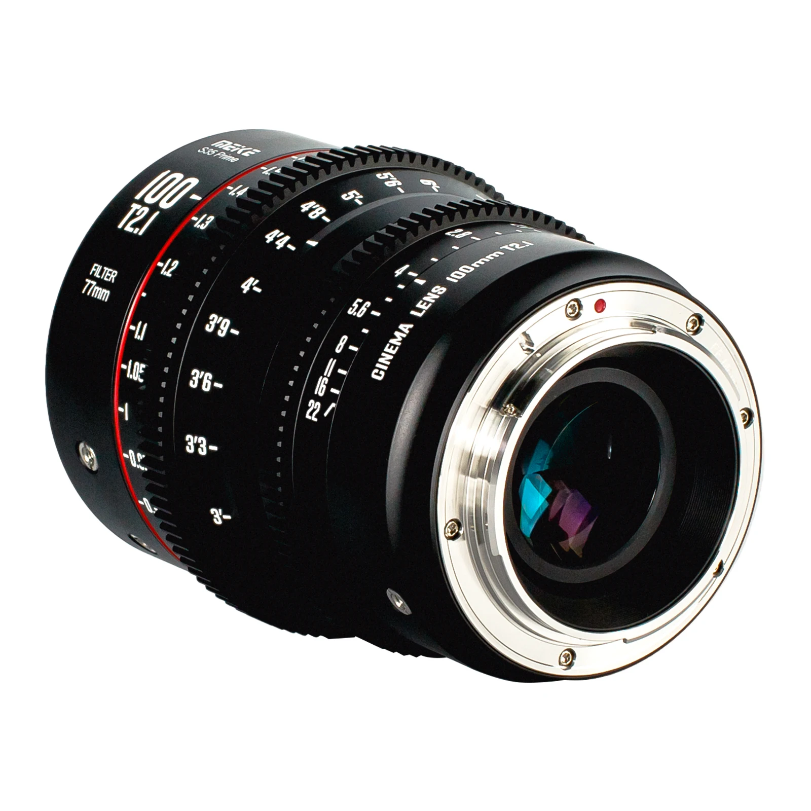 MEKE Meike 프라임 시네 렌즈, PL EF 마운트, 레드 코모도 BMPCC 6K BMPCC 6K 프로 Z CAM S6 카메라용, T2.1 슈퍼 35 S35 프레임, 100mm