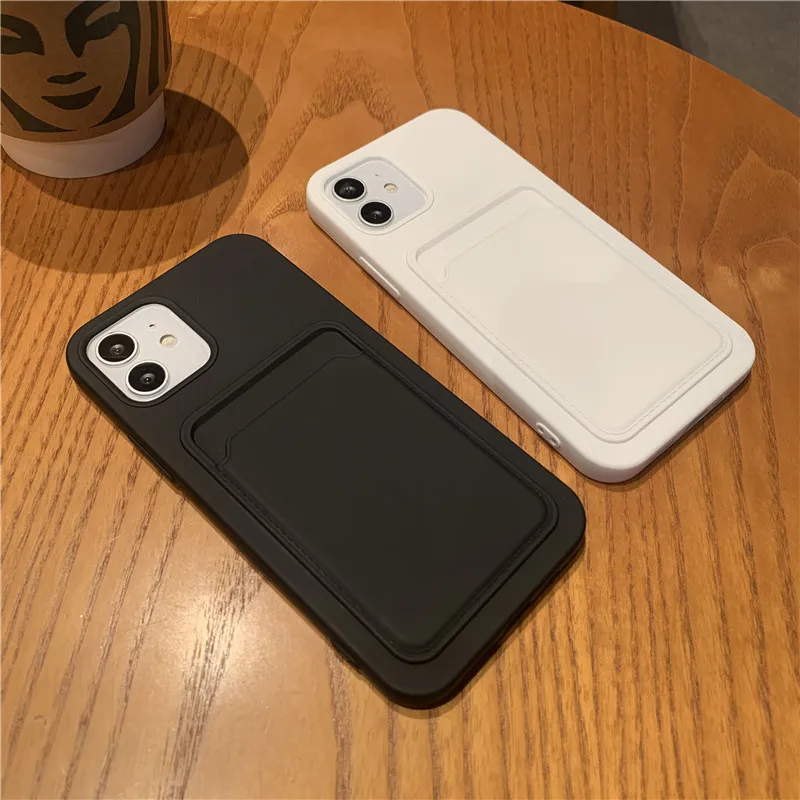 Case Iphone 7plus Card Black Iphone 13 Pro Max Card Case Fashion