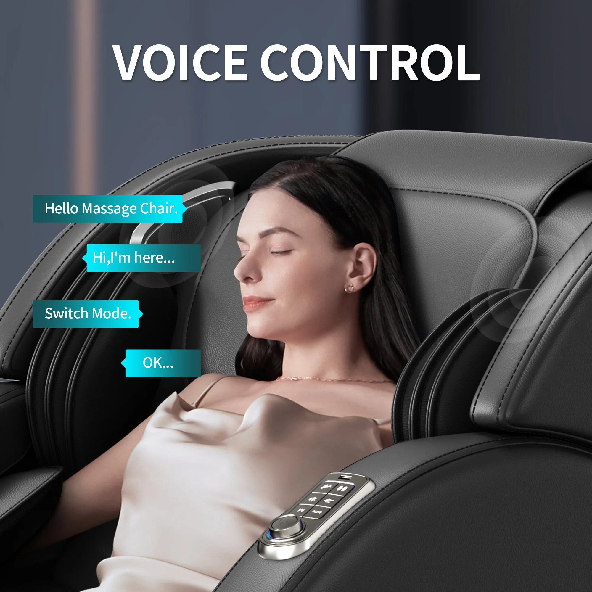 HOMEMASSA Full Body Massage Chairs Zero Gravity Shiatsu Massage Recliner Multi-Function Heated Bluetooth LCD Touch Screen