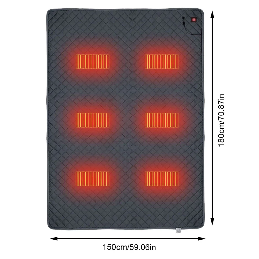 Heated Sleeping Bag Pad Mat 70x59 Inch 6 Heated Sleeping Bag Pad Mat 70x59 Inch 6