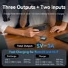 Vention Mini Power Bank 10000mAh 35W PD Fast Charger Spare Auxiliary Battery Portable Powerbank with Built-in Type C/L Cables 3