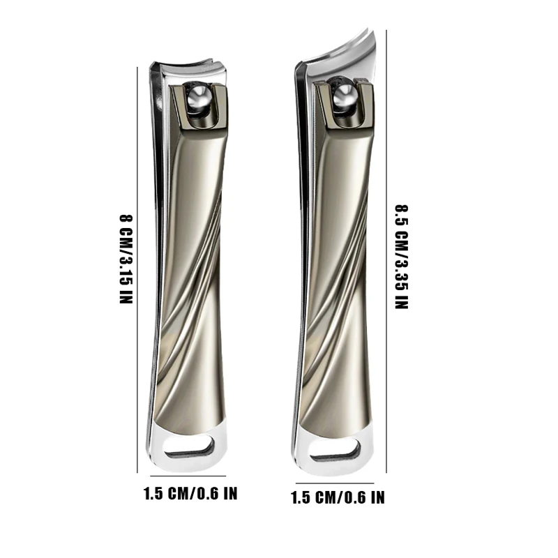 1Pcs Stainless Steel Large Diagonal Nail Clippers Large Opening Nail Clippers Set Single Pack Pedicure Tools