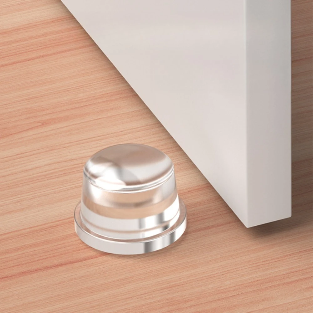 Transparent Silicone Door Stopper No Drill Anti Bump Pad for thumbnail 6