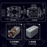 Mould King 10171 LSX454 V8 Engine Motorized Simulation Model Electrically Drive Building Blocks Technical Car Parts Toys Gift 3