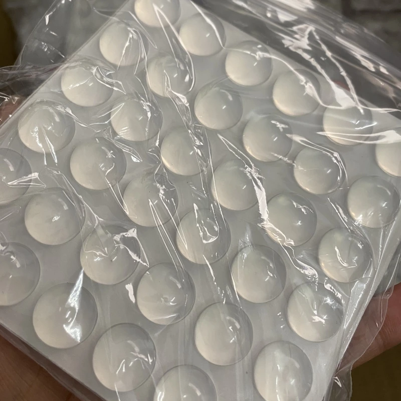 16x8mm Door Stops silicone furniture pads silicone door stoppers rubber door stoppers Self Adhesive Silicone Rubber Pads Cabinet Bumpers Catches Rubber Damper Buffer Cushion Furniture Hardware