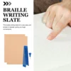 27 Lines 30 Cells Braille Board Stylus Paper Sheets Plastic Writing For Blind People Fingerboards Plate Kit Pen Refill 3