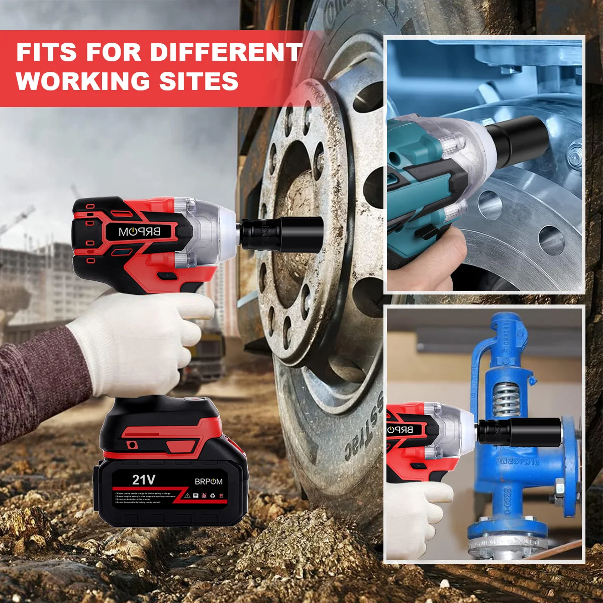 25pcs 320N.M Brushless Electric Impact Wrench 3 Funtion 1/2" Cordless Screwdriver Electric Drill For Makita Battery Pin