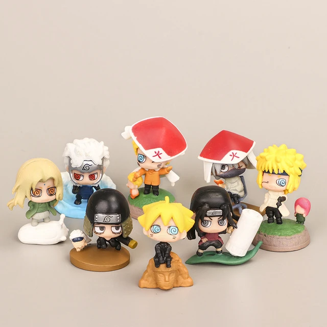 8pcs Naruto Hokage Hashirama Tobirama Hiruzen Minato Kakashi