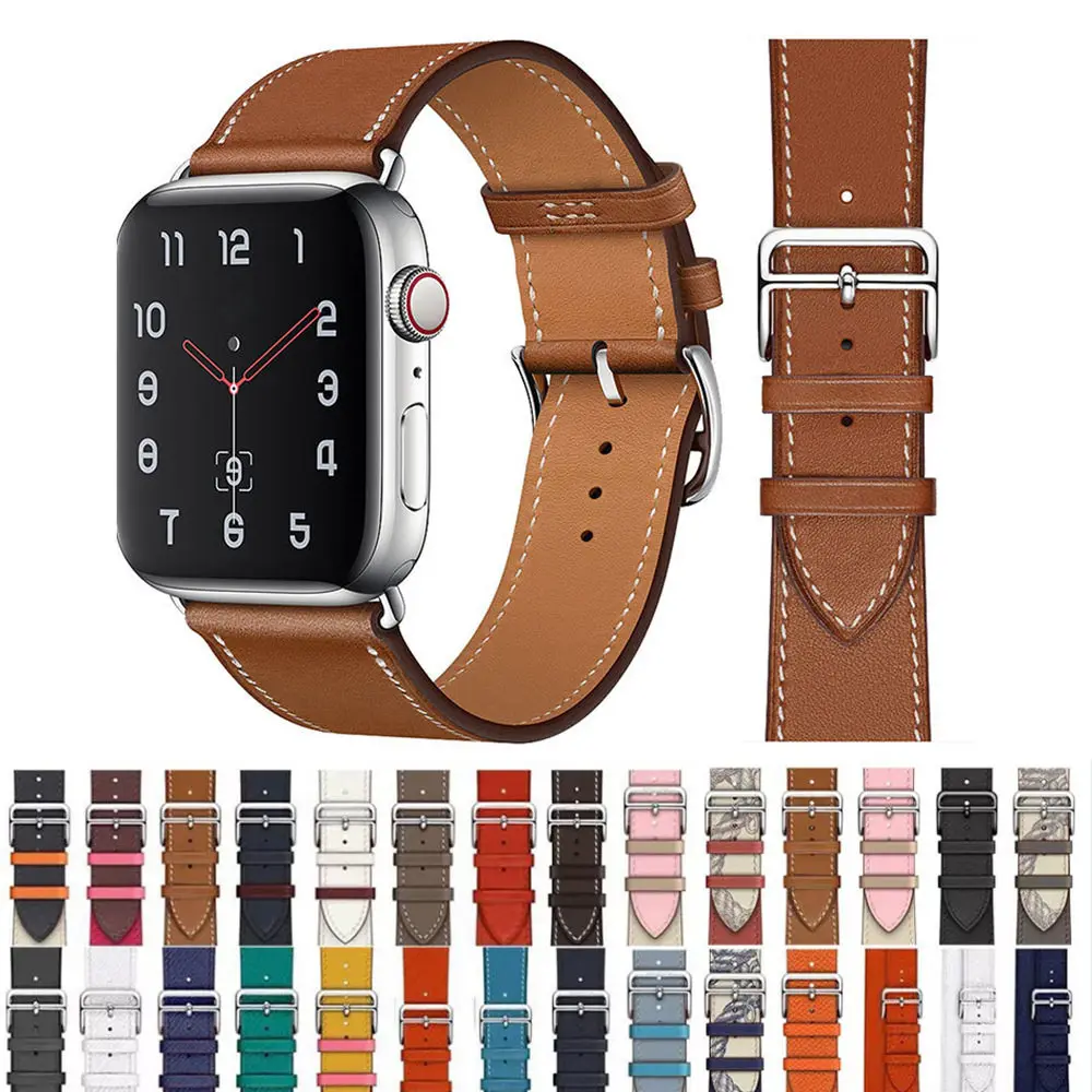 Sport Leather Watch Strap - Premium Replacement Bracelet