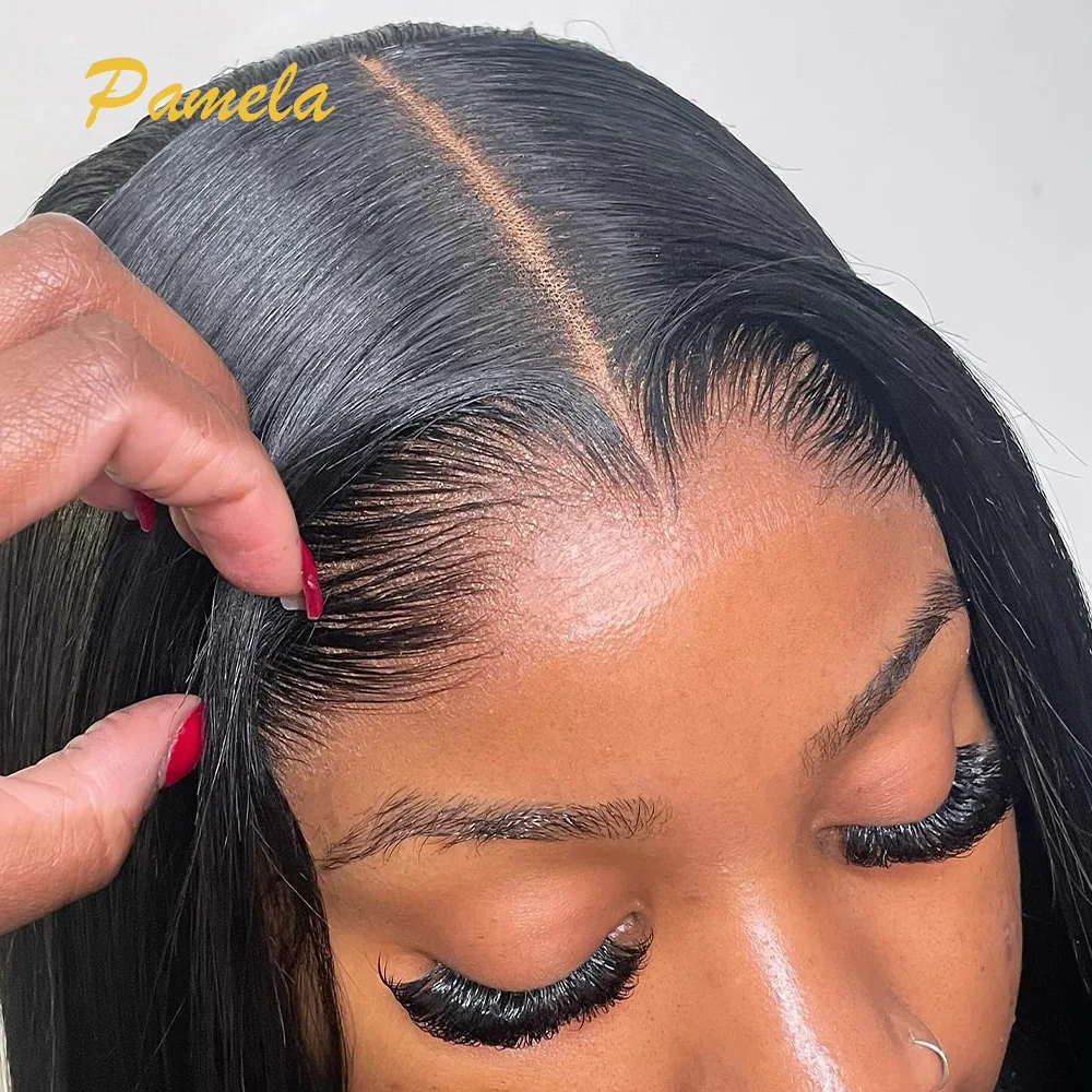 Lagos Hairline Straight Hair Frontal Human Hair Tiny Knots Real Invisible 13x4 HD Lace Frontal Human Hair Ear to Ear