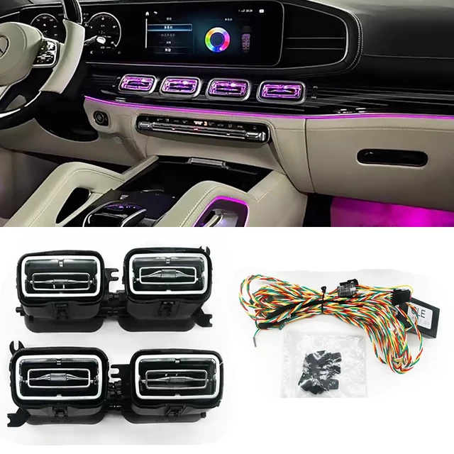メルセデスベンツの車のアンビエントライト,scan gle gls w167 2020 