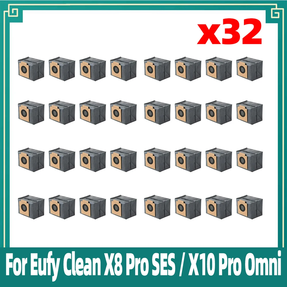 Robô Aspirador de pó Peças Sobressalentes Acessórios Bolsa de pó Compatível para Eufy Clean x8 Pro Ses X10 Pro Omni