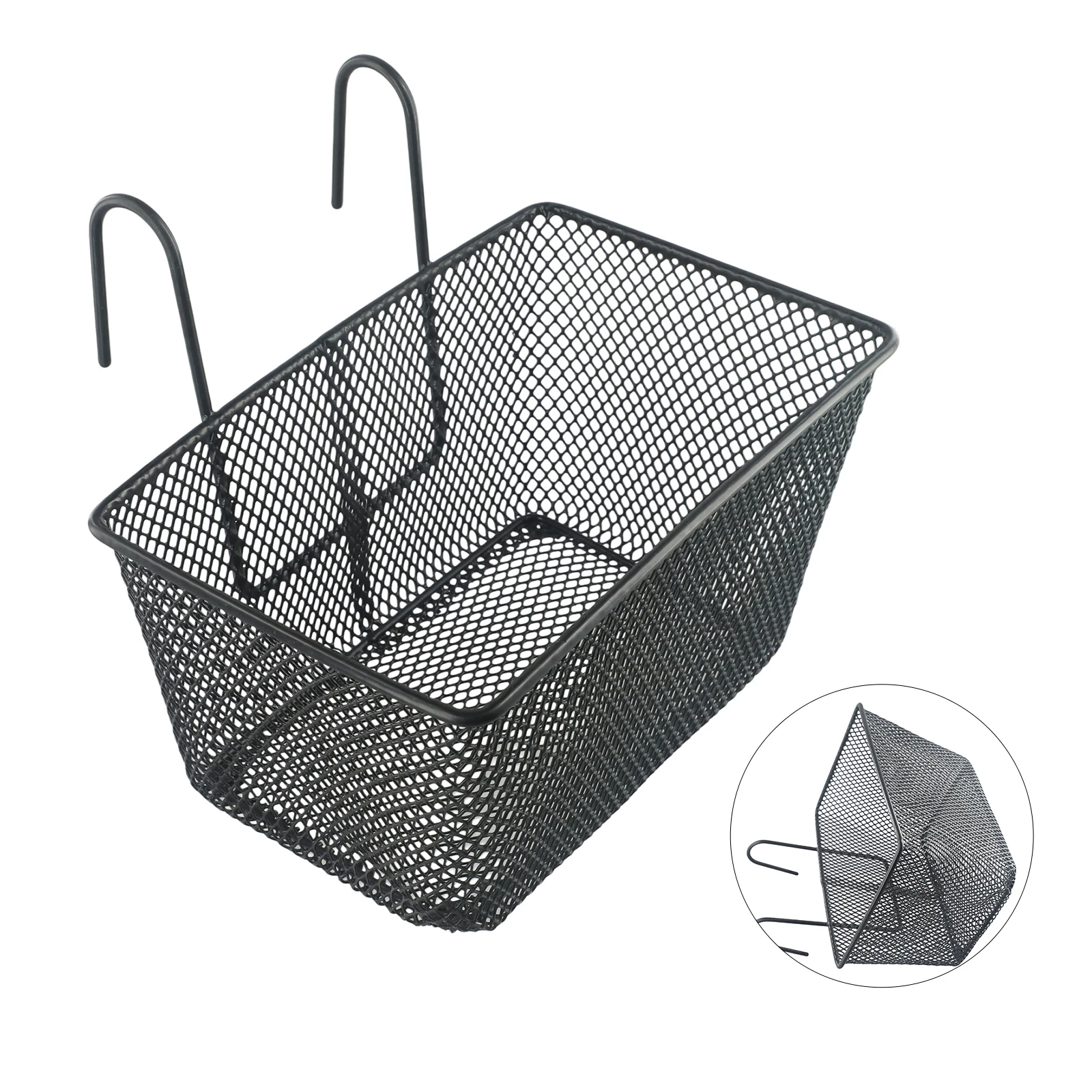 Bike Basket Front Basket Outdoors Baskets Bicycle Accessories Cycling Handlebar Large Capabilities Metal Scooter