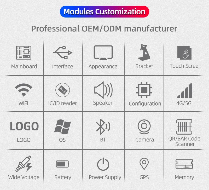 15.6/17 inch HD Insdustrial Monitor Touchscreen Computer All in One Touch Panel PC Computer front USB ZHICHUN hmi touch screen