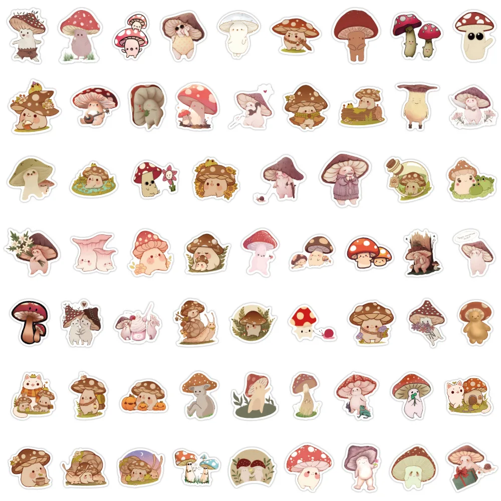 60PCS 아가리쿠스 캄페스트리스 스티커 낙서 스티커 DIY 일기 전화 케이스 수제 스크랩북 미적 스티커