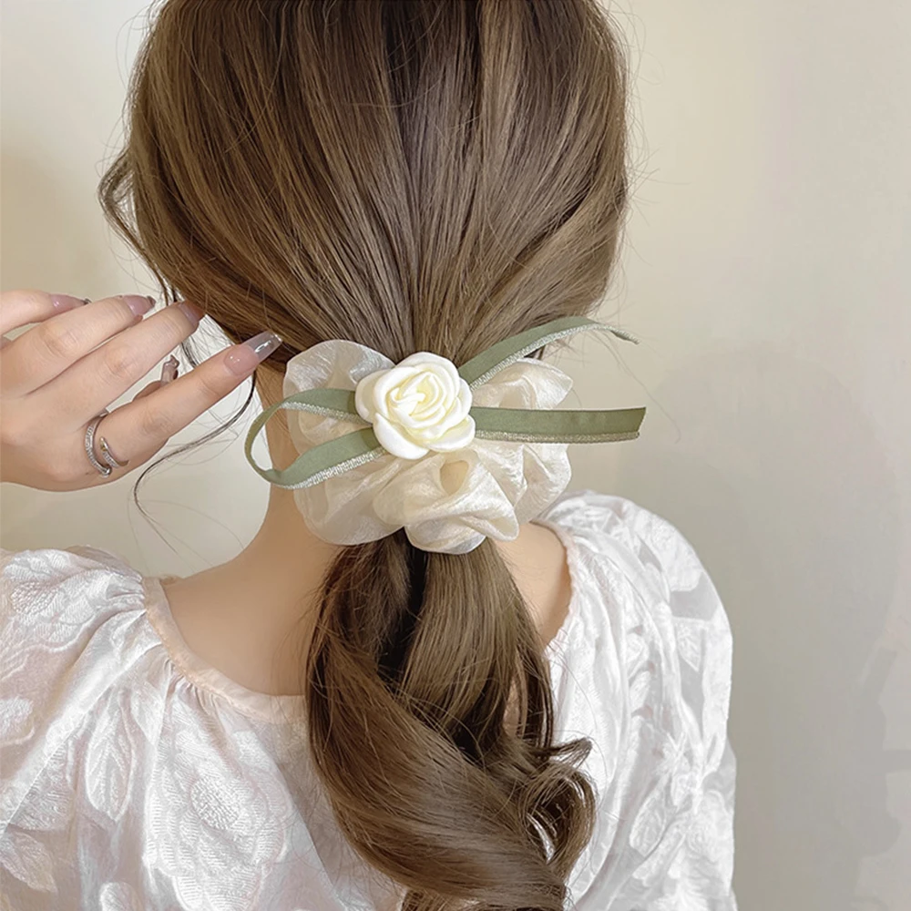 Cinta para el pelo Vintage para mujer, cintas de pelo largo elegante, cinta  para el pelo trenzada, diadema Floral, aros para el pelo, accesorios para  el cabello - AliExpress